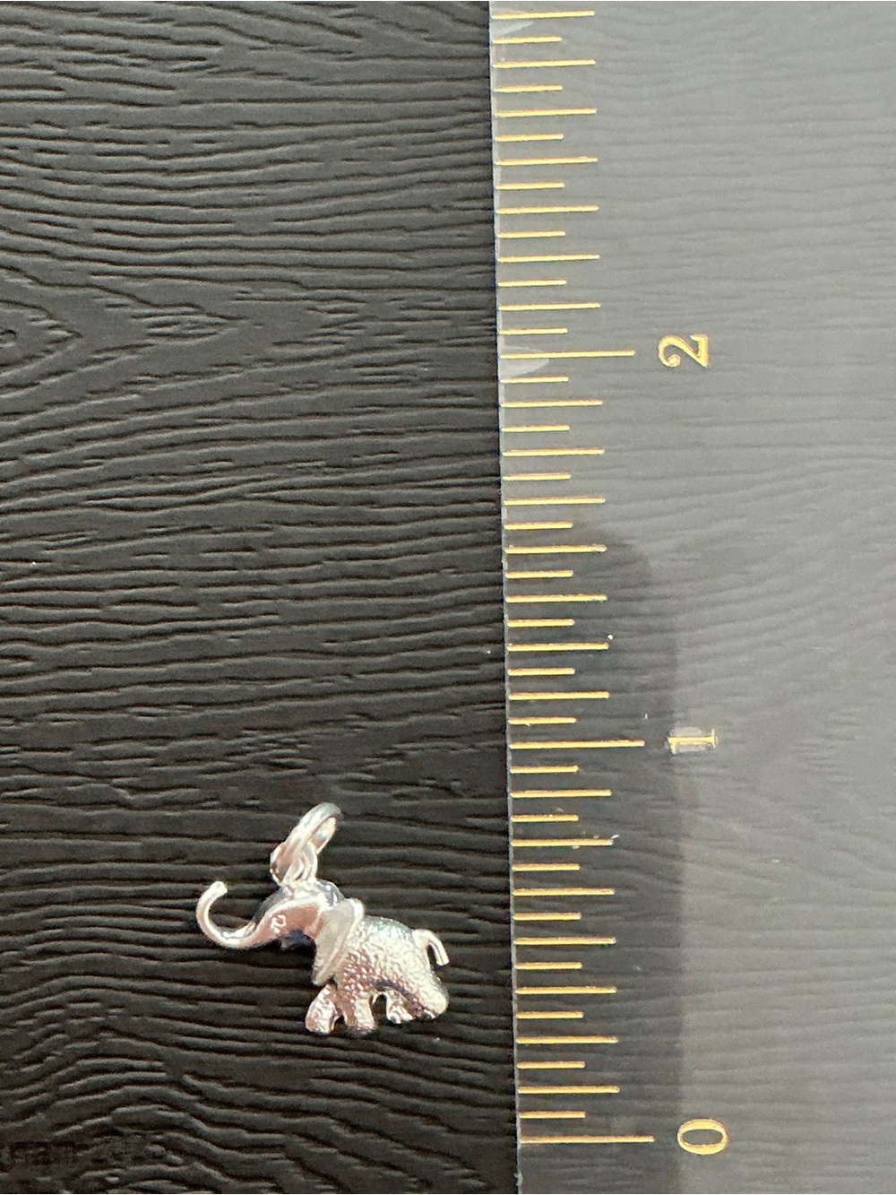 NEW 925 Peruvian Sterling Silver Lucky Elephant Pendant Charm 0.4"
